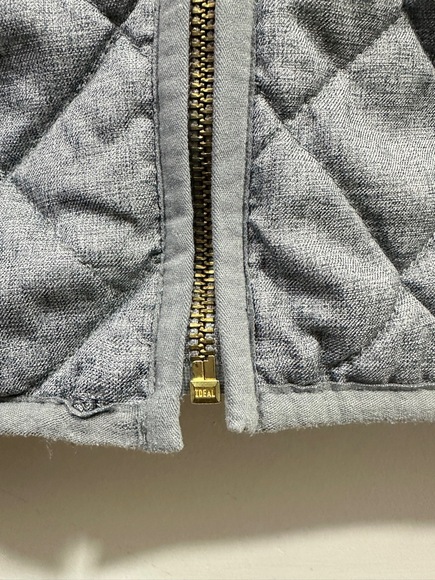 Old Navy Vest Womans Size XXL Gray Quilted Sleeveless Front Pockets Full Zip - Picture 5 of 11